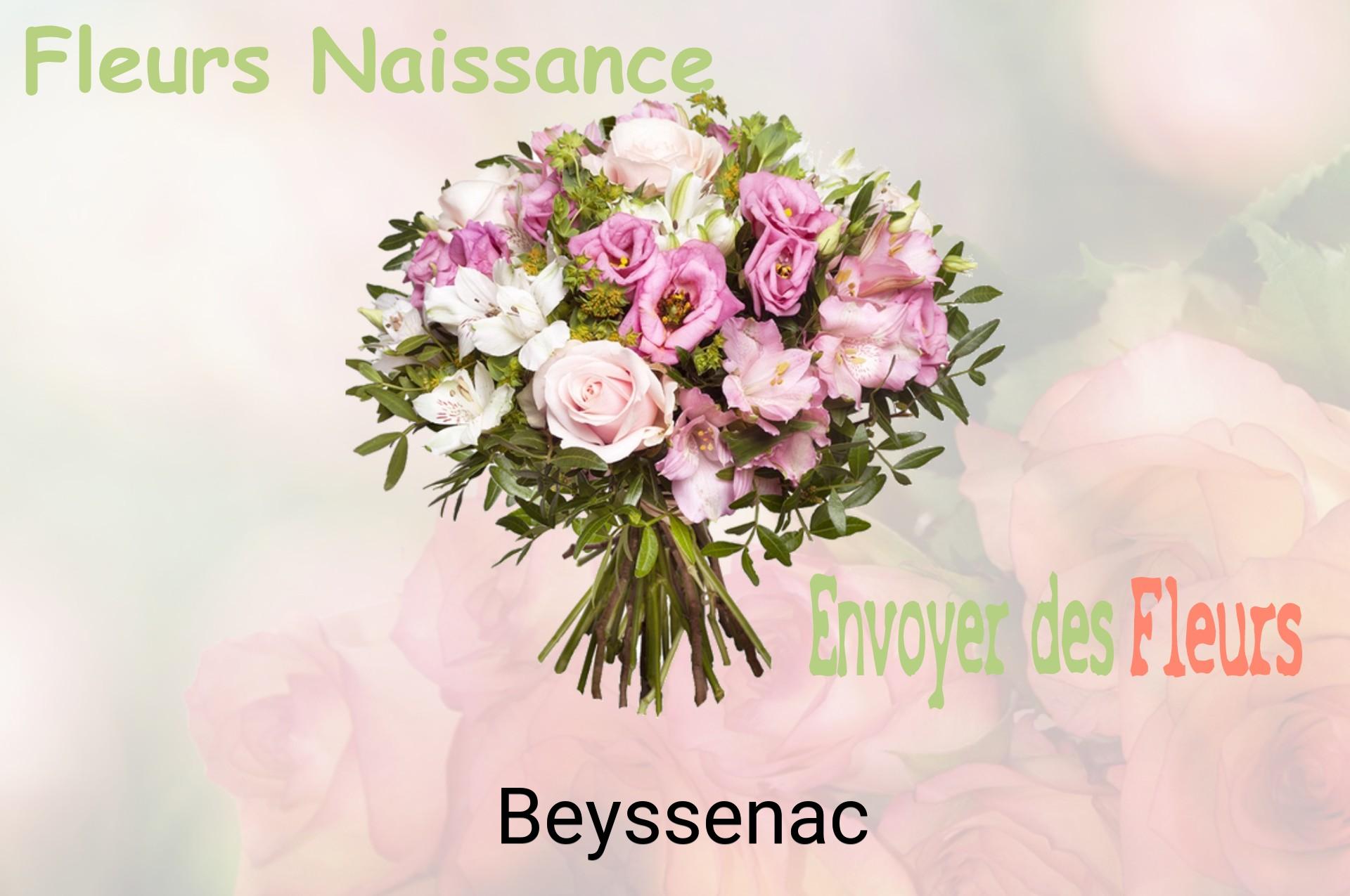 Bouquet de fleurs de naissance livré à Beyssenac